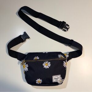 Herschel Supply Co. Daisy Black Fanny Pack Floral Women's Belt Waist Bag